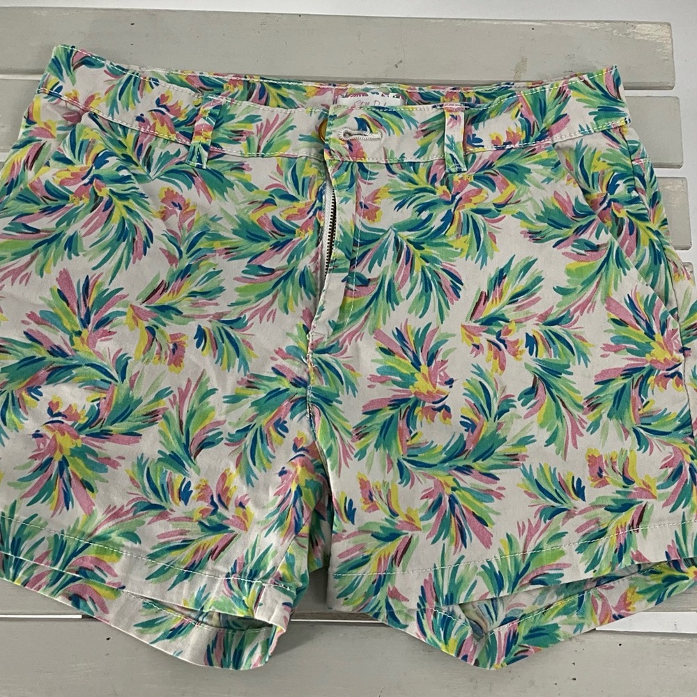Floral Print Women’s Summer Shorts - White/Multi 8